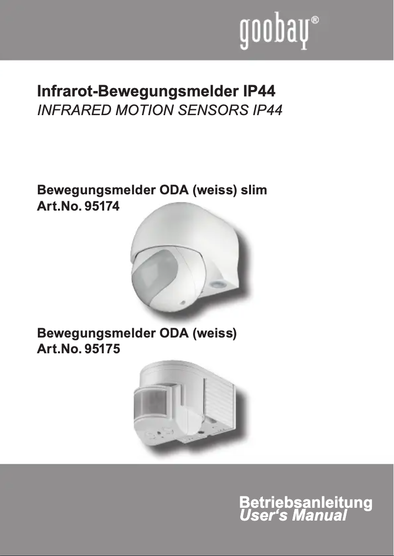 Página 1 del manual Manual de usuario Goobay ODA 95174