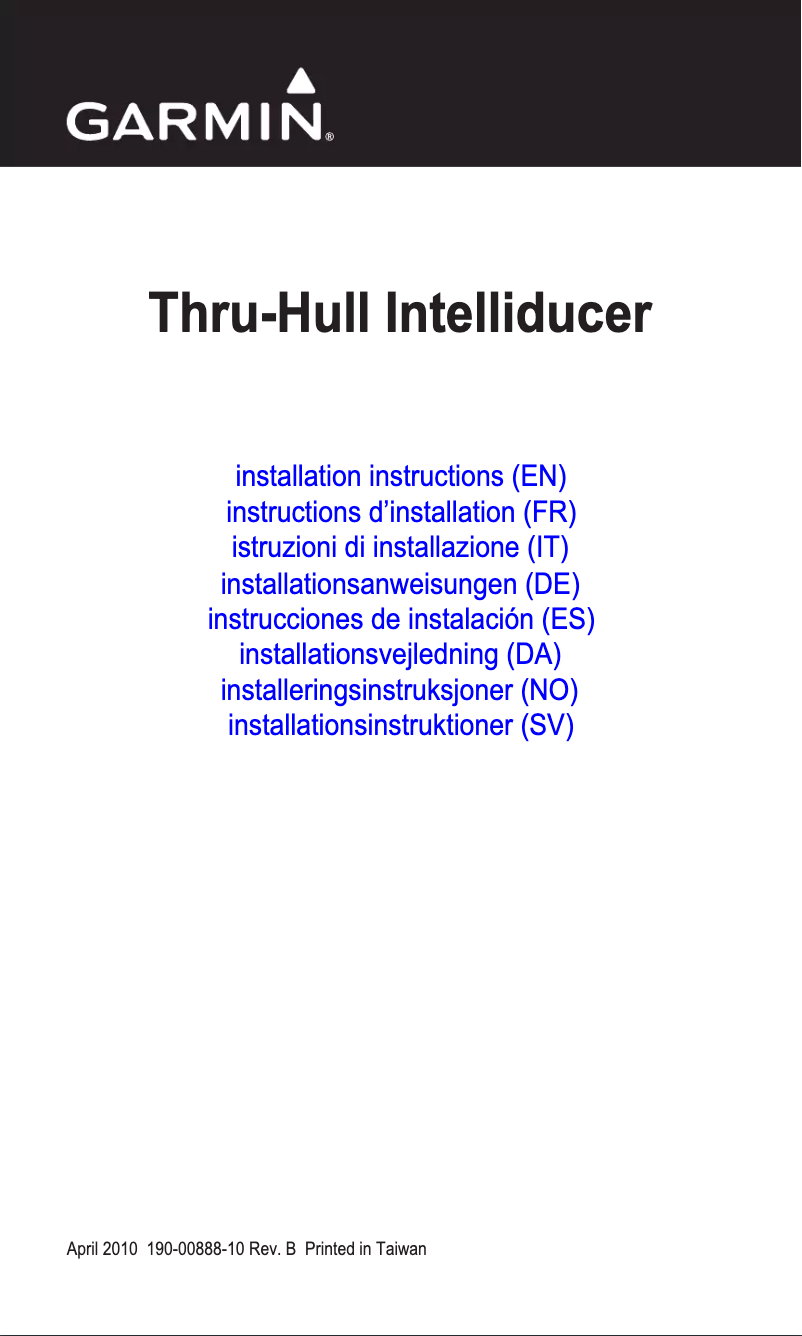 Página 1 del manual Manual de usuario Garmin NMEA 0183
