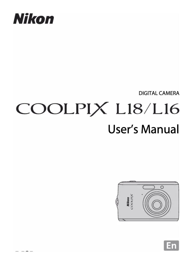 Imagen de la primera página del manual del dispositivo Coolpix L16