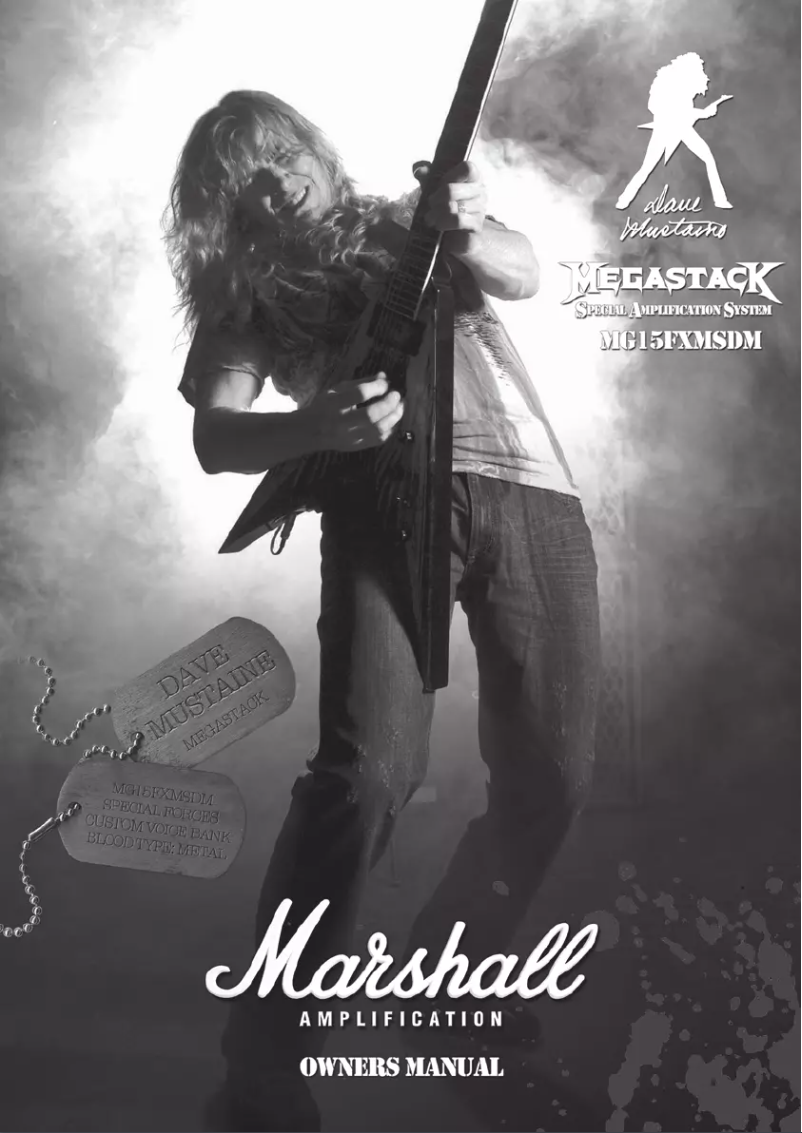 Página nº 1 - Manual de usuario Marshall Megastack MG15FXMSDM