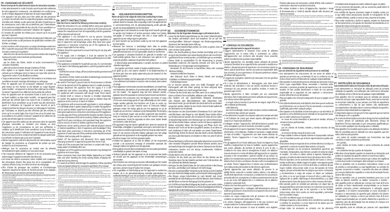 Imagen de la primera página del manual del dispositivo Quick Mix HT3101