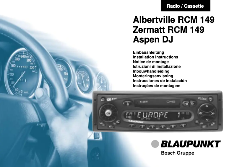 Página 1 del manual Manual de usuario Blaupunkt Albertville RCM 149