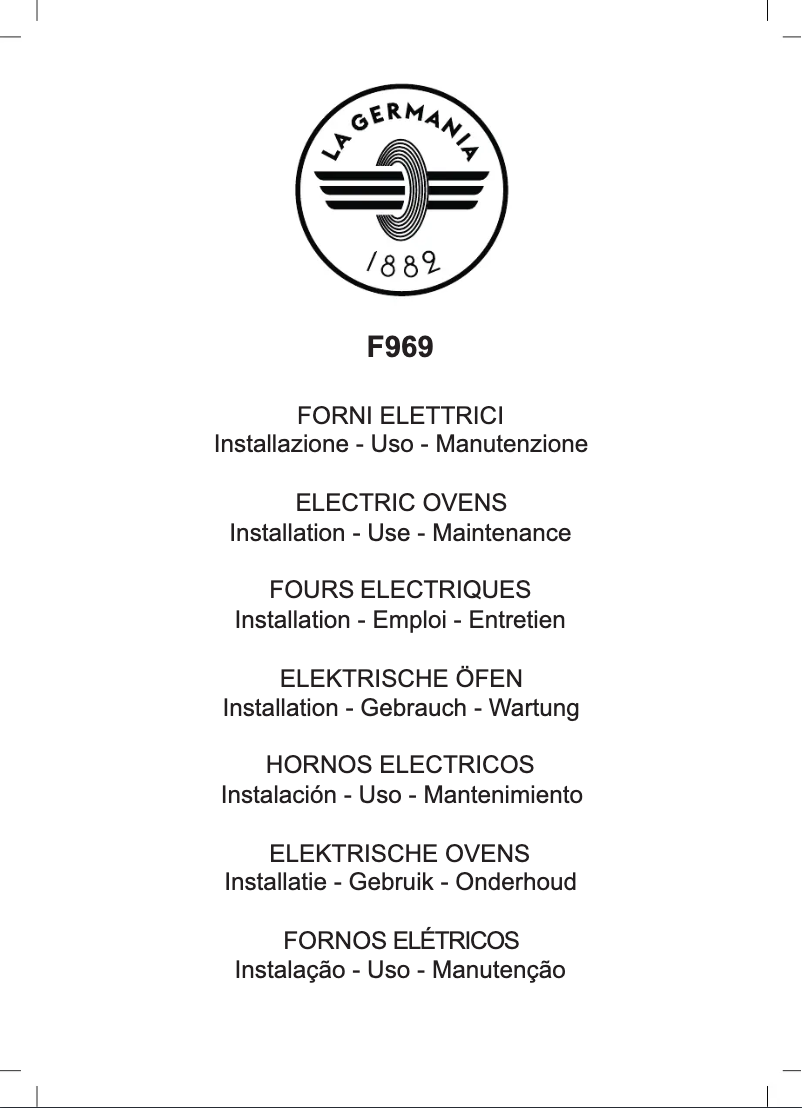 Página 1 del manual Manual de usuario La Germania F969LAGEKXT