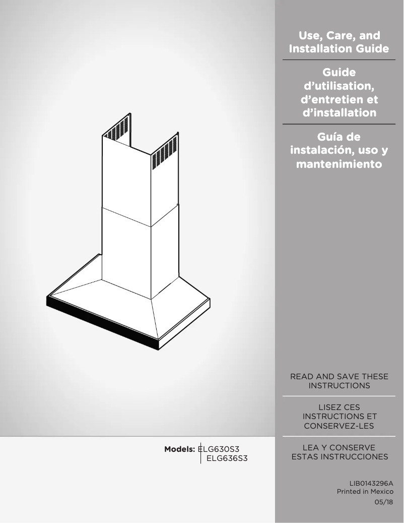 Imagen de la primera página del manual del dispositivo Lugano ELG636S3