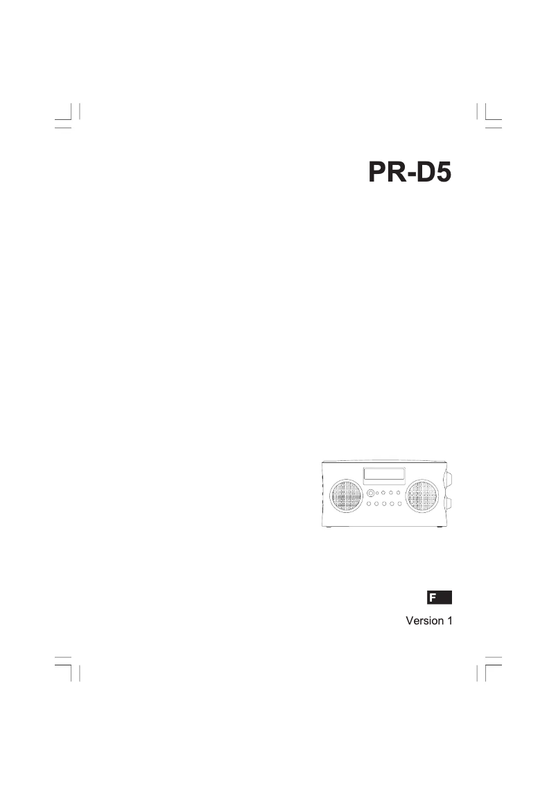 Página nº 1 - Manual de usuario Sangean PR-D5