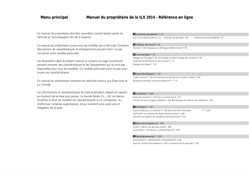 Imagen de la primera página del manual del dispositivo ILX (2014)