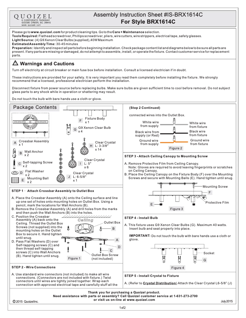 Imagen de la primera página del manual del dispositivo BRX1614C