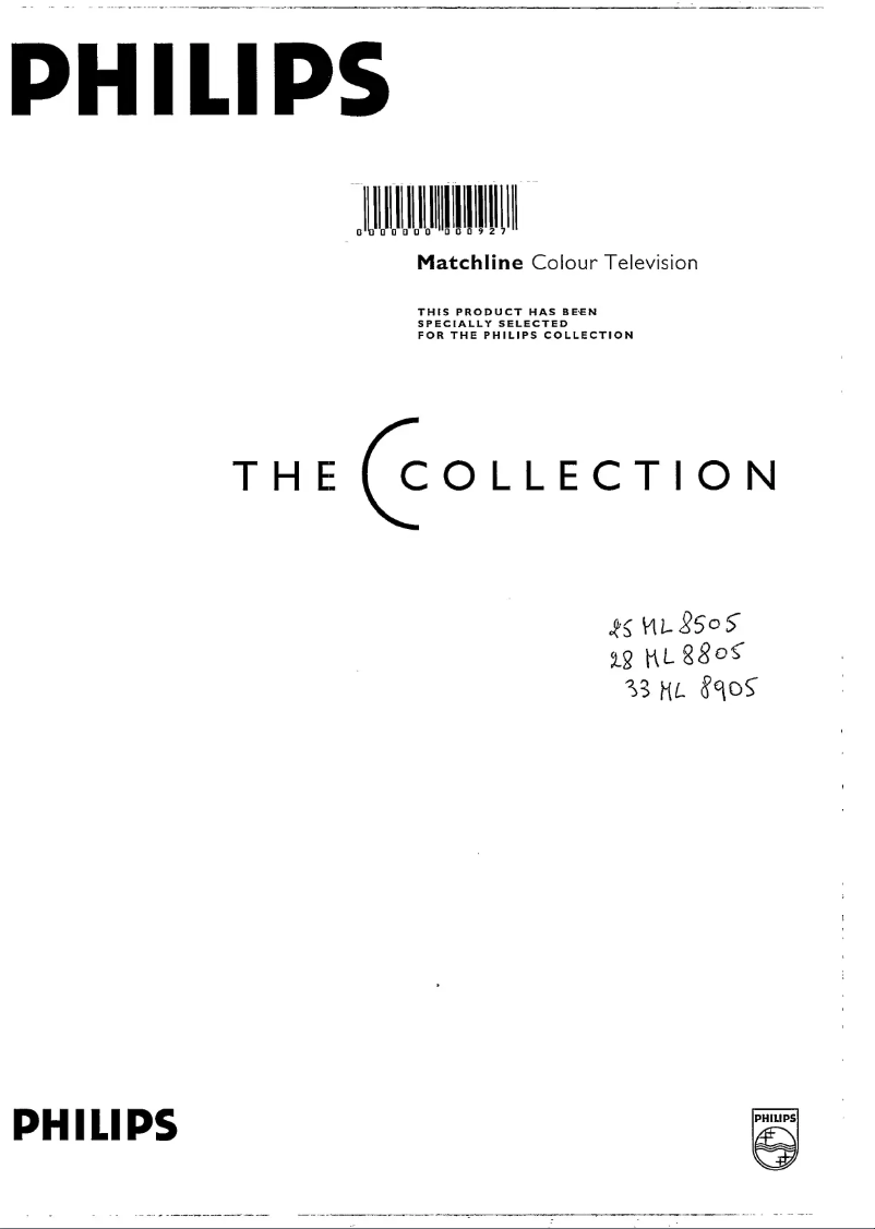 Imagen de la primera página del manual del dispositivo 28ML8805