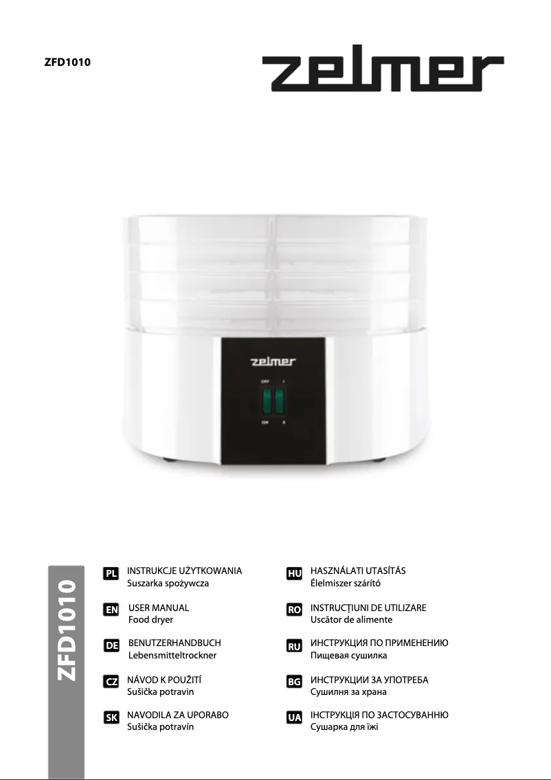 Imagen de la primera página del manual del dispositivo ZFD1010