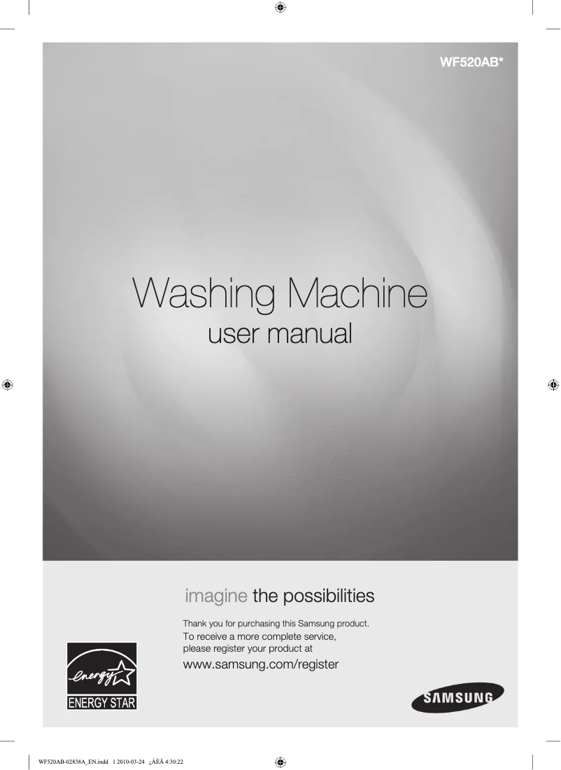 Imagen de la primera página del manual del dispositivo WF520ABP