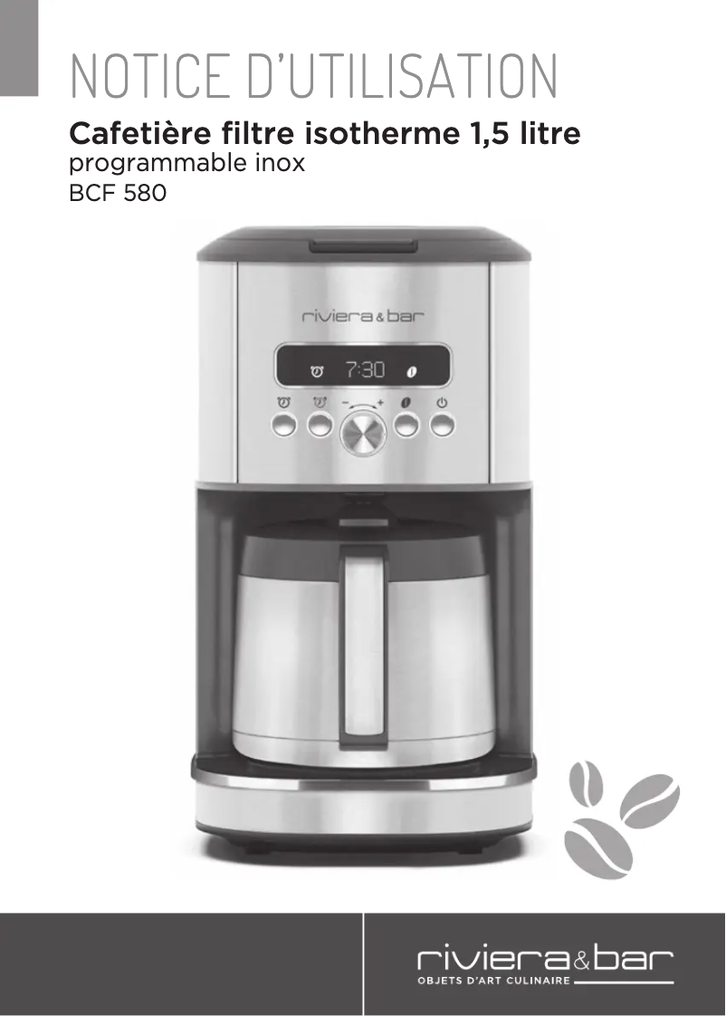 Imagen de la primera página del manual del dispositivo BCF580