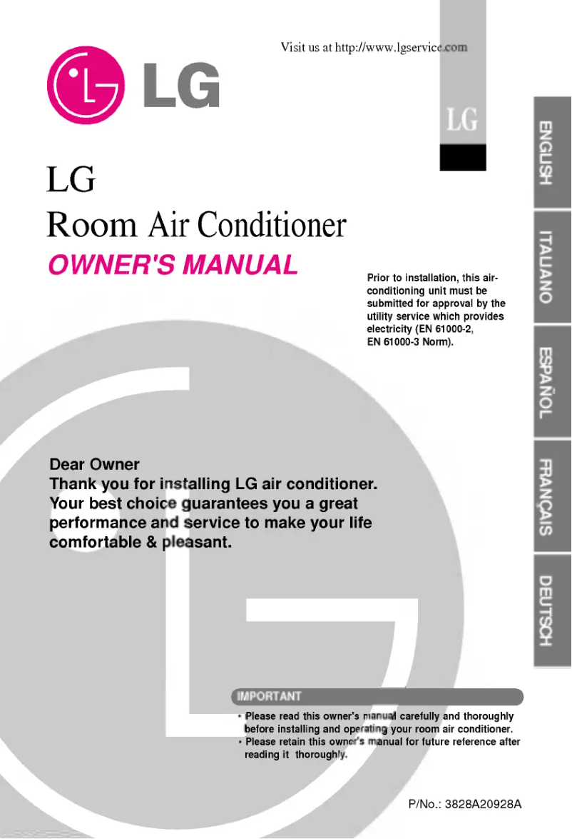 Página 1 del manual Manual de usuario LG AS-W126FGG0