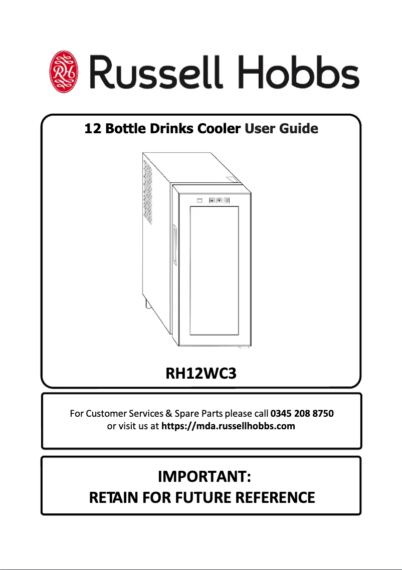 Página 1 del manual Manual de usuario Russell Hobbs RH12WC3