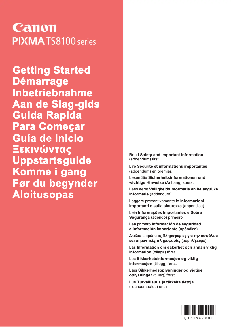 Página 1 del manual Manual de usuario Canon Pixma TS8152