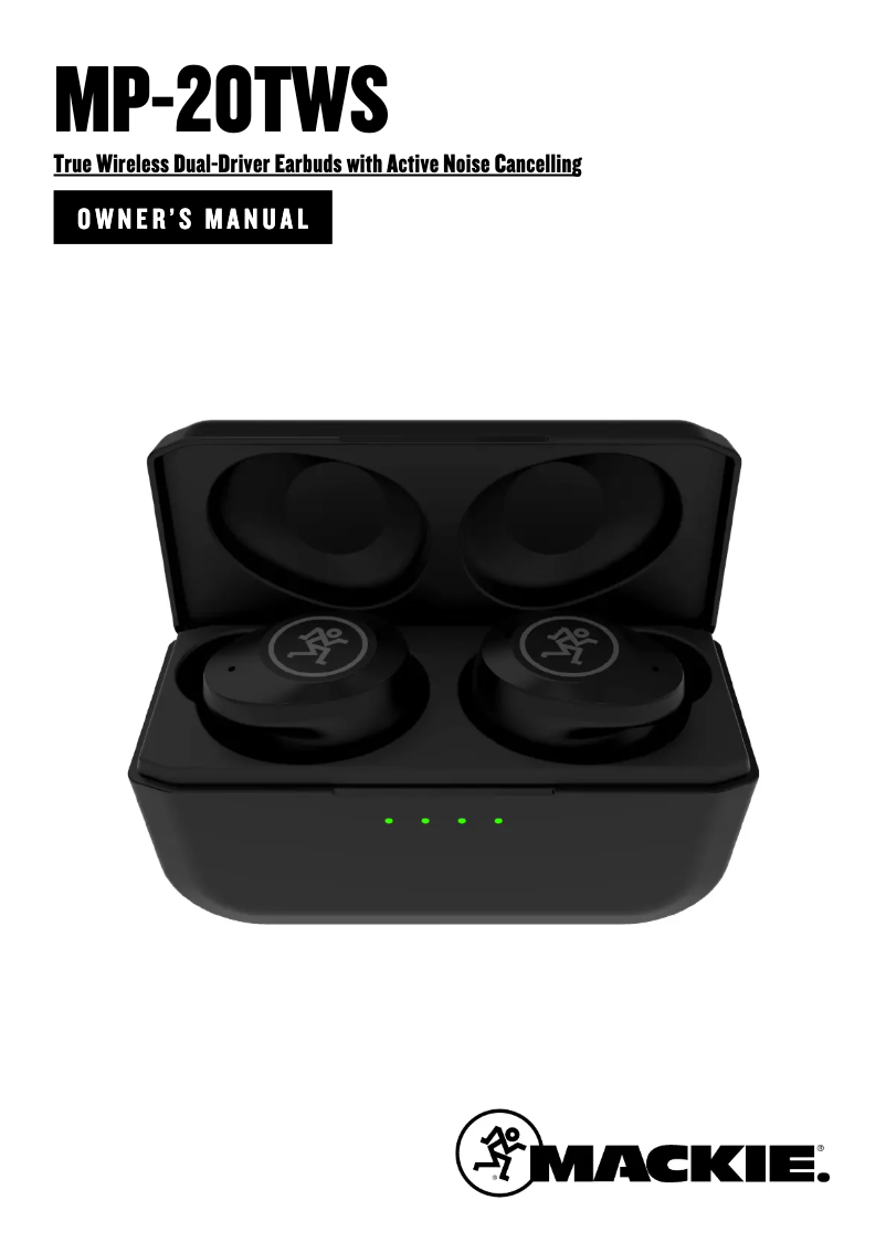 Imagen de la primera página del manual del dispositivo MP-20TWS