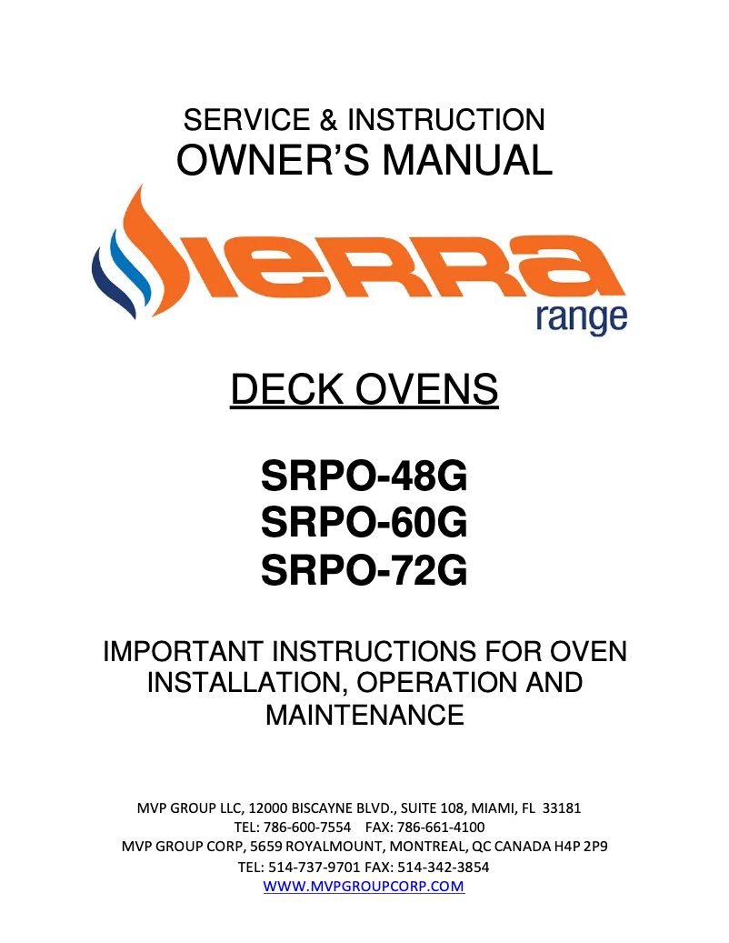 Imagen de la primera página del manual del dispositivo SRPO-48G