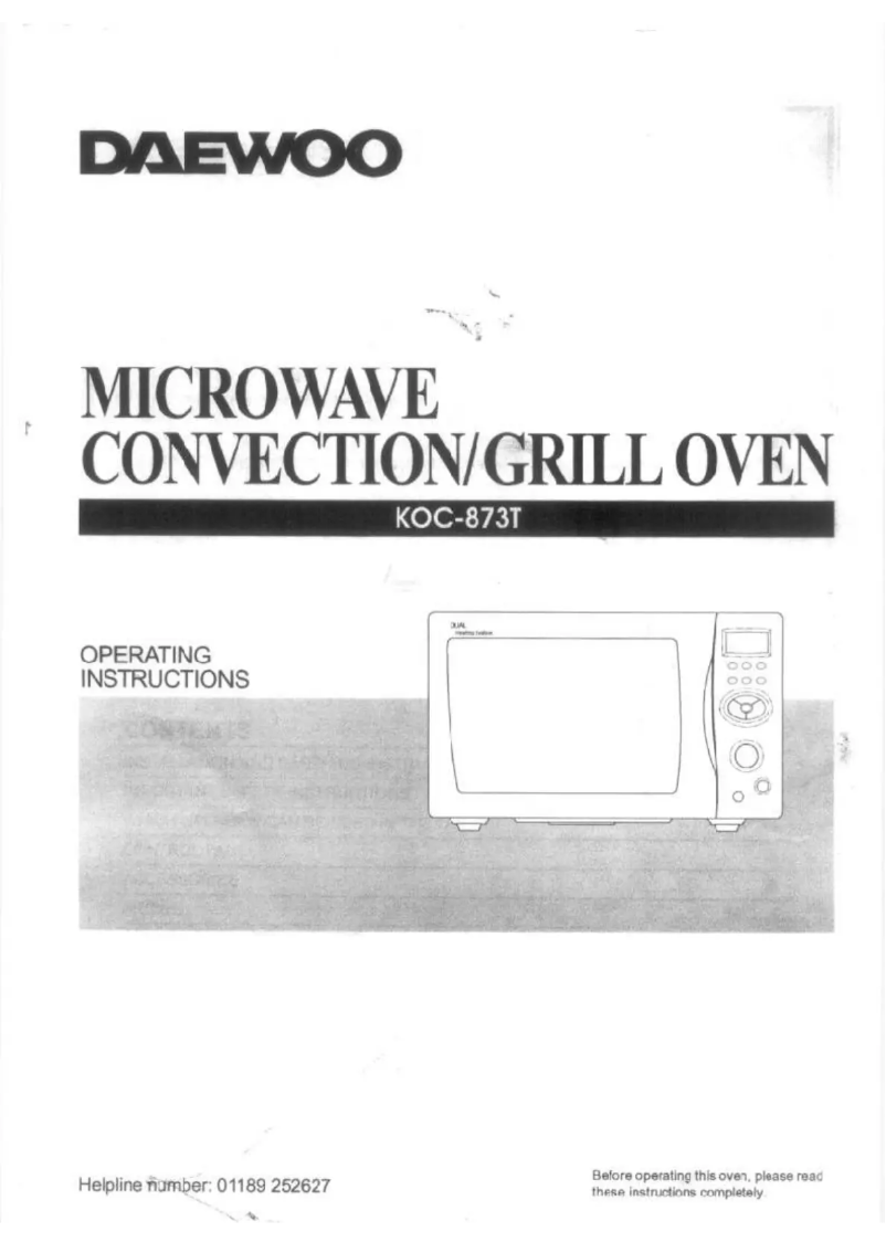 Imagen de la primera página del manual del dispositivo KOC-873T