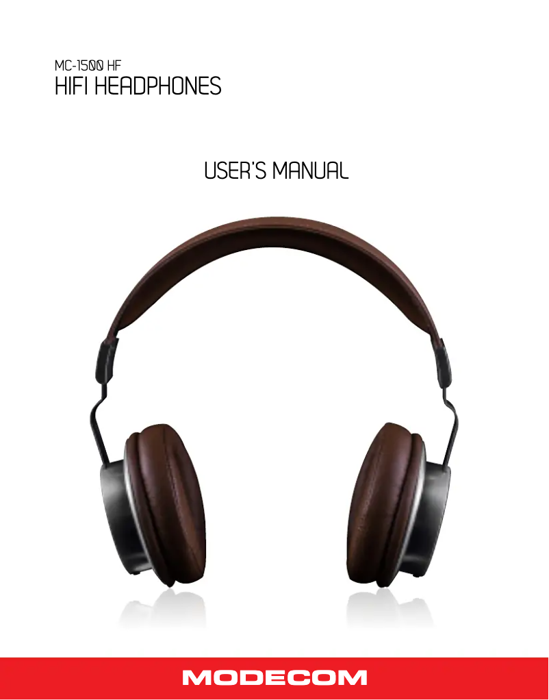 Imagen de la primera página del manual del dispositivo MC-1500HF