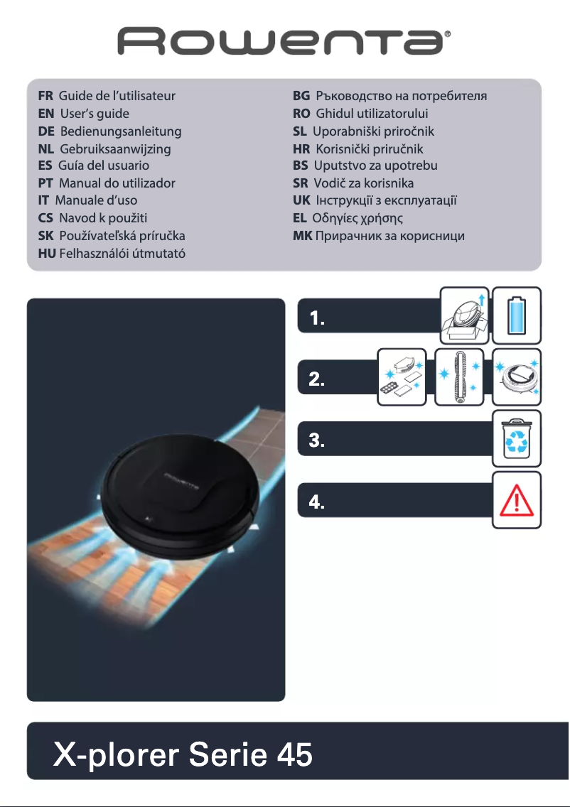 Página nº 1 - Manual de usuario Rowenta X-Plorer Serie 45 Aqua RR8275