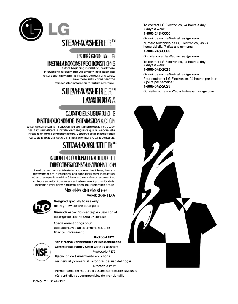 Página 1 del manual Manual de usuario LG WM0001HTMA