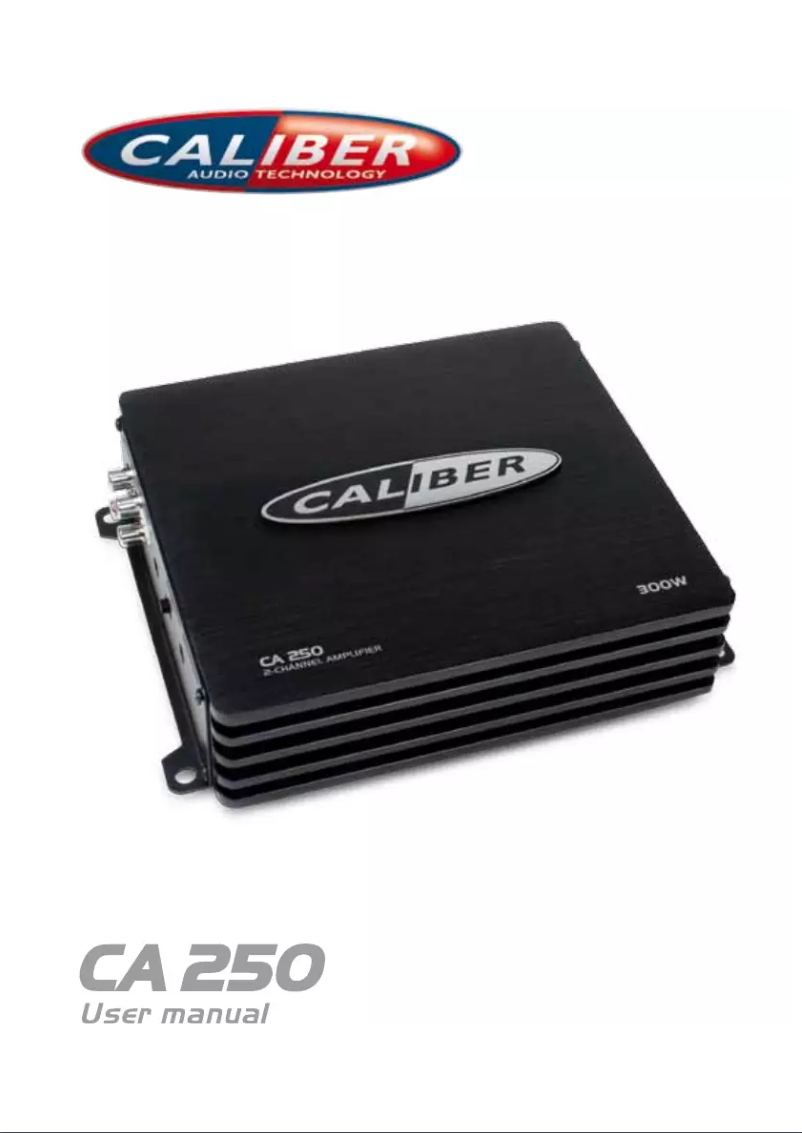 Página 1 del manual Manual de usuario Caliber CA250