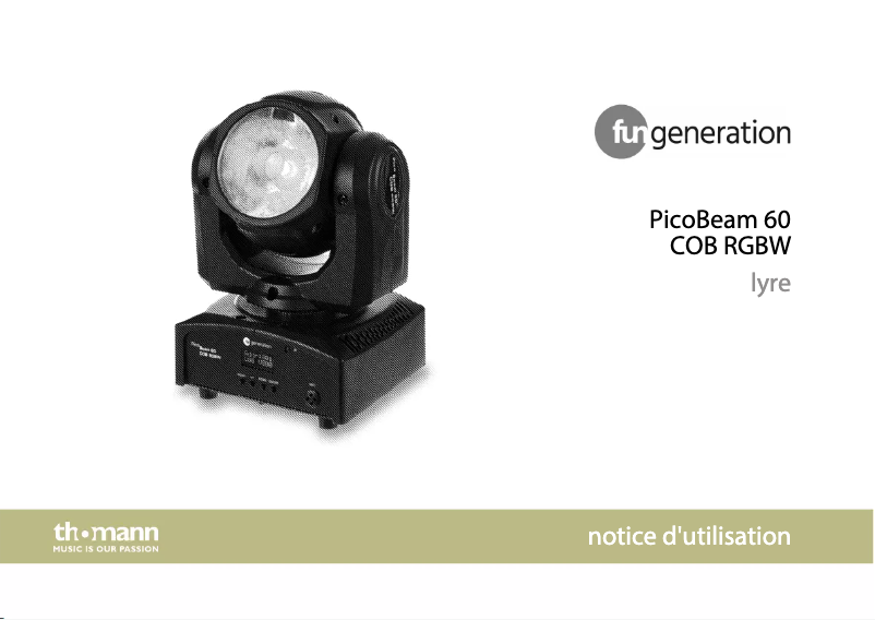 Página 1 del manual Manual de usuario Fun Generation PicoBeam 60 COB