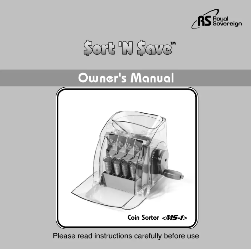 Página 1 del manual Manual de usuario Royal Sovereign MS-1