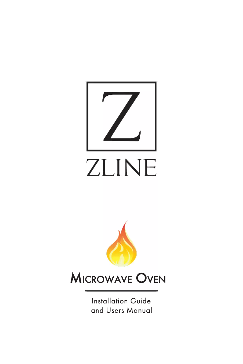 Página 1 del manual Manual de usuario ZLine MWO24