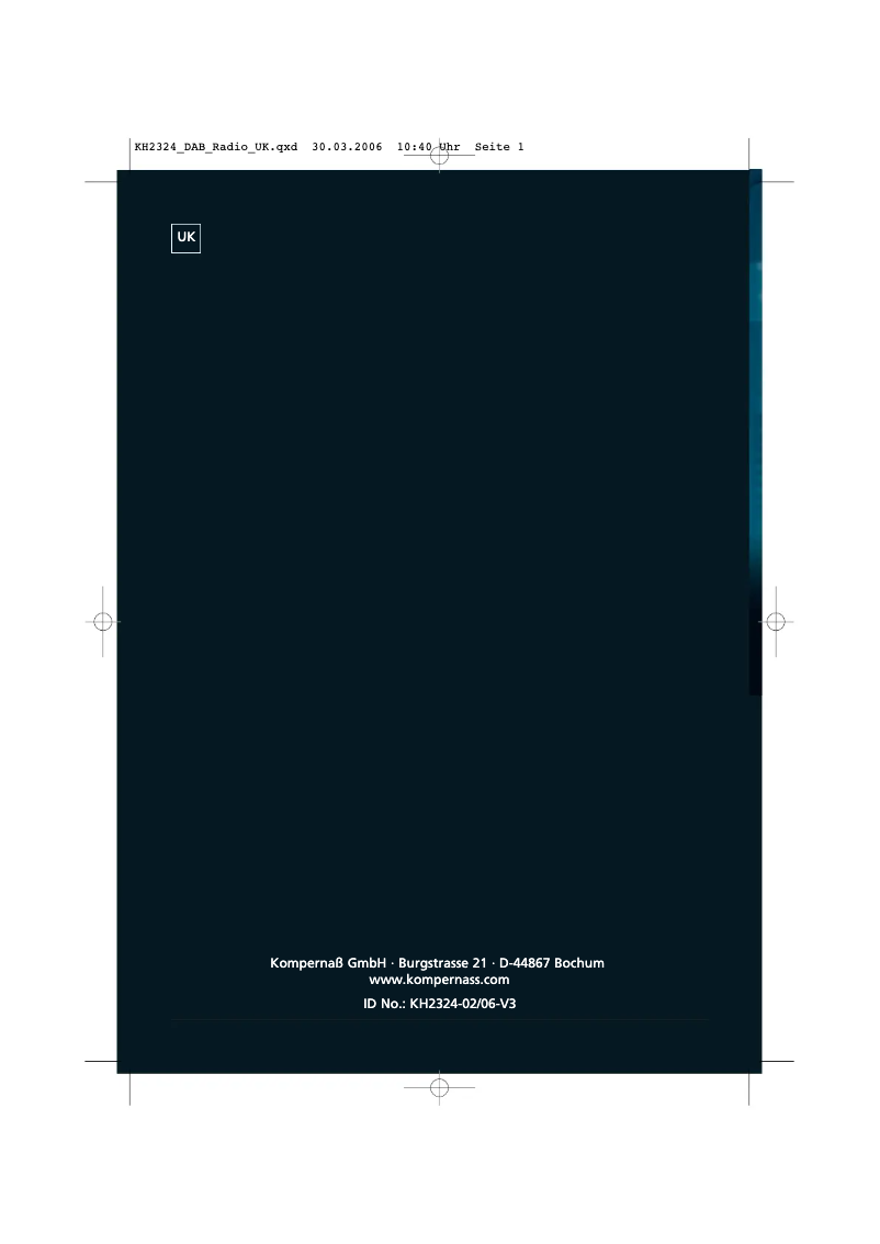 Imagen de la primera página del manual del dispositivo KH 2324