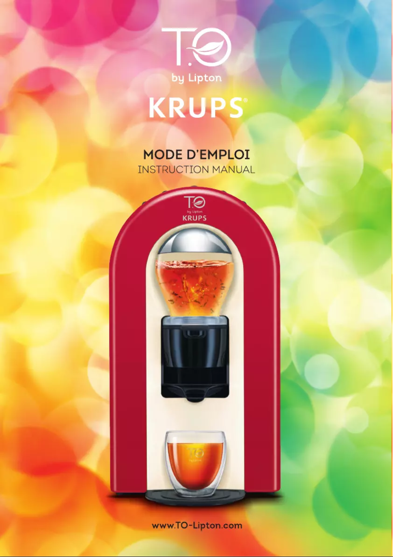 Página 1 del manual Manual de usuario Krups T.O by Lipton TE500500