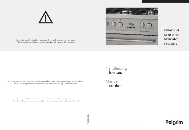Imagen de la primera página del manual del dispositivo NF980RVSA