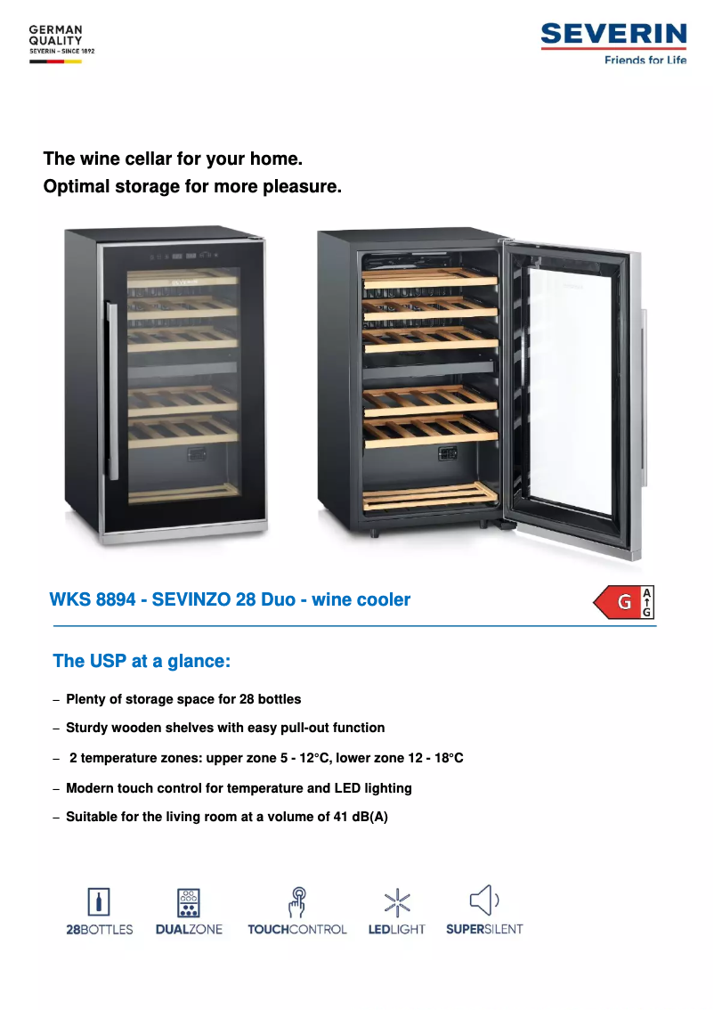 Imagen de la primera página del manual del dispositivo WKS 8894