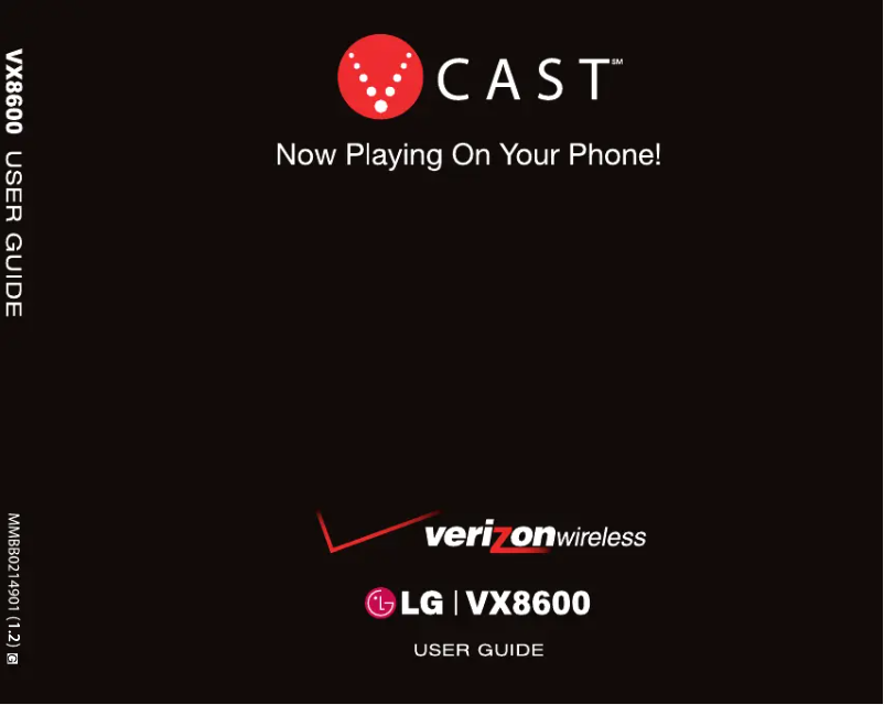 Imagen de la primera página del manual del dispositivo VX8600