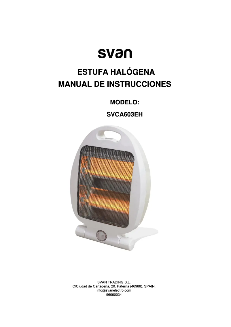 Página 1 del manual Manual de usuario SVAN SVCA603EH