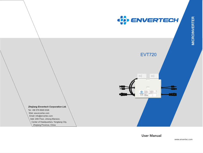 Página nº 1 - Manual de usuario Envertec EVT720