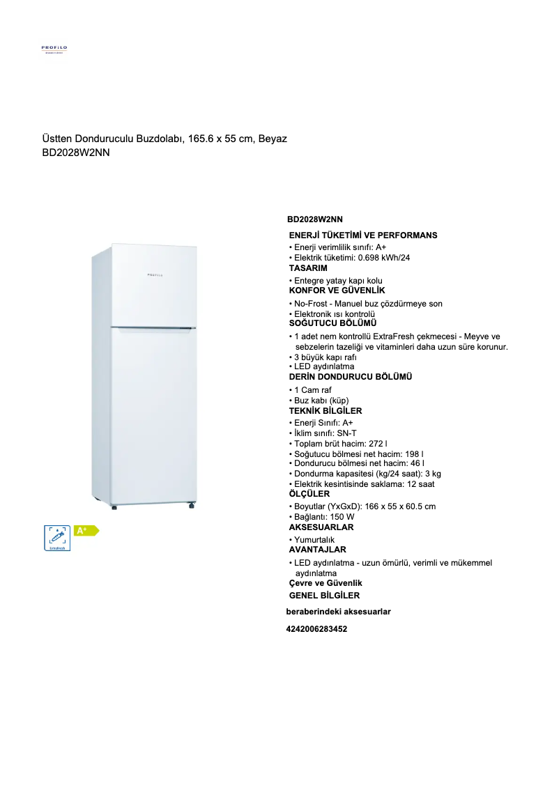 Imagen de la primera página del manual del dispositivo BD2028W2NN