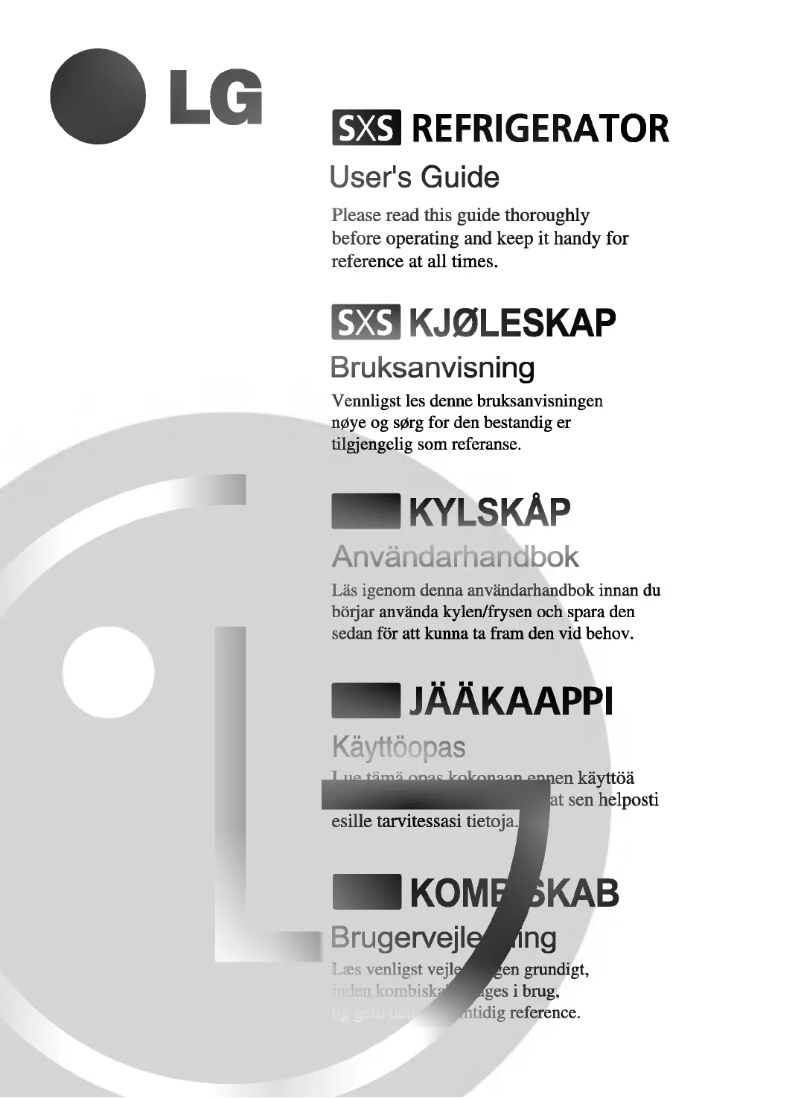 Imagen de la primera página del manual del dispositivo GR-P207NAB