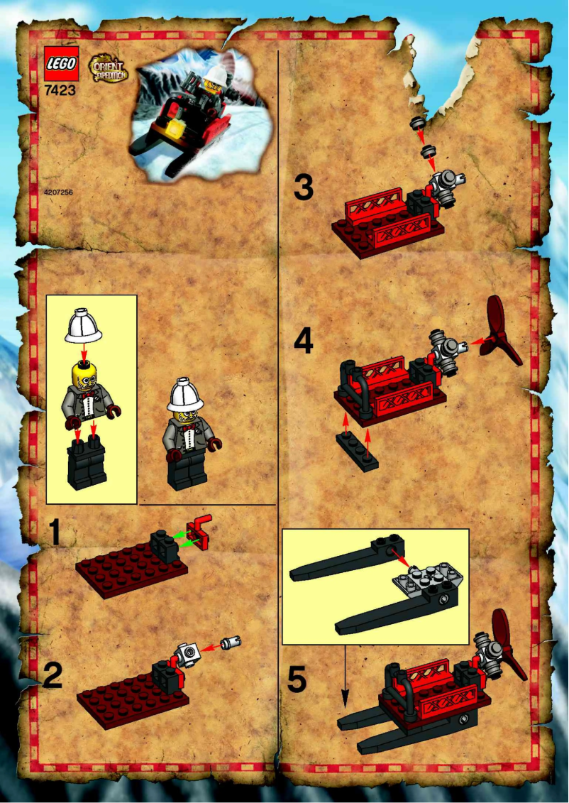 Imagen de la primera página del manual del dispositivo Adventurers 7423