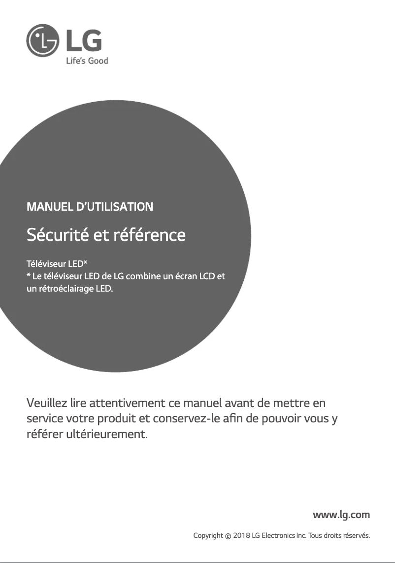 Imagen de la primera página del manual del dispositivo 55UK6700PVD