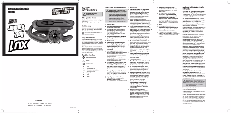 Imagen de la primera página del manual del dispositivo XBS-800U