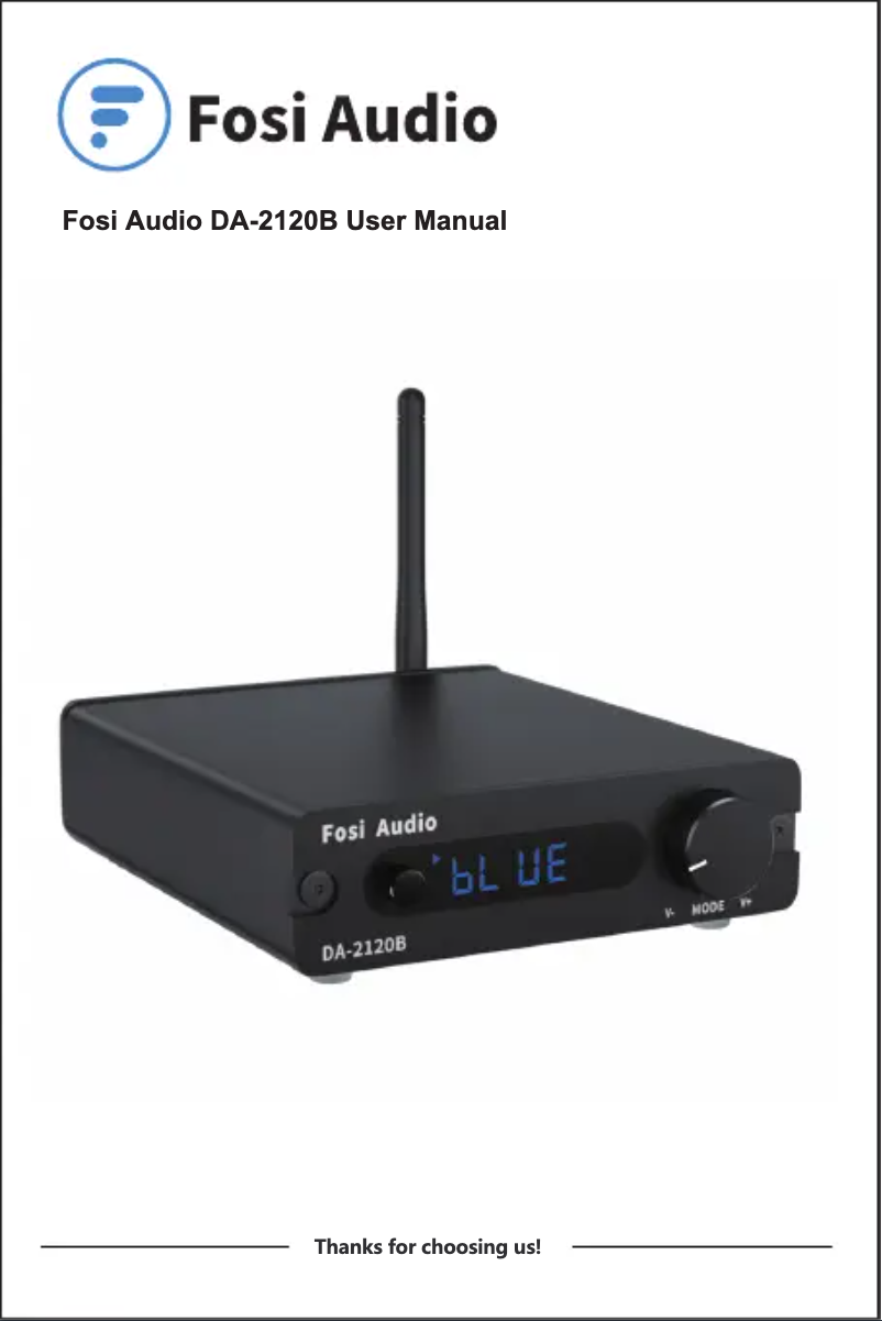 Imagen de la primera página del manual del dispositivo DA-2120B