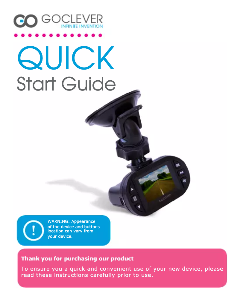 Página 1 del manual Manual de usuario GoClever Mini