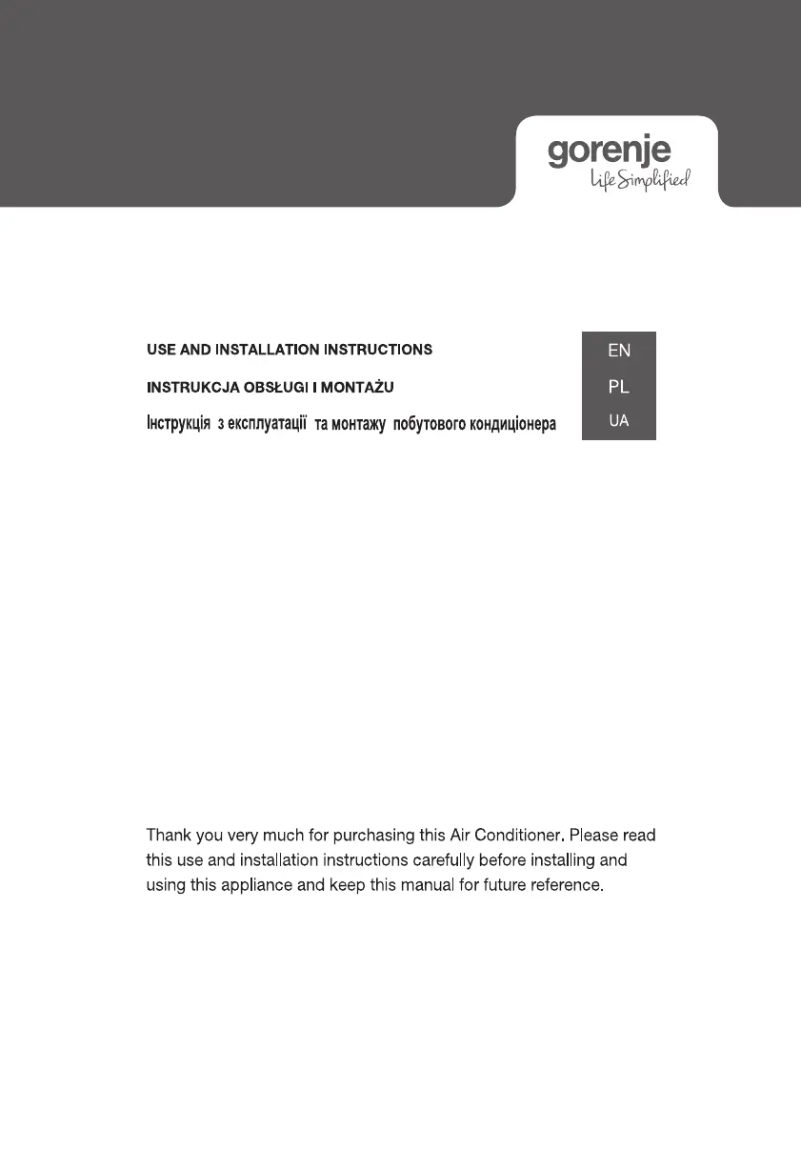 Página 1 del manual Manual de usuario Gorenje REA53OUT KC