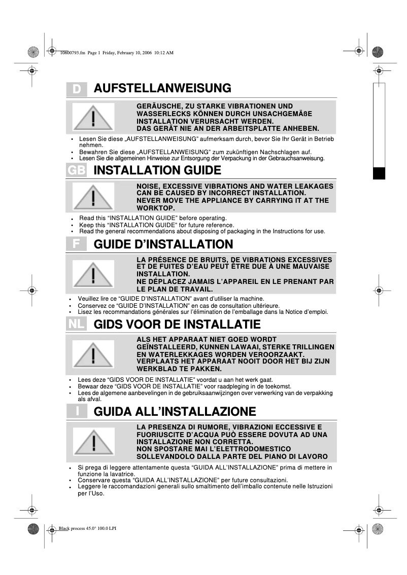 Página 1 del manual Manual de usuario Whirlpool AWO 9141