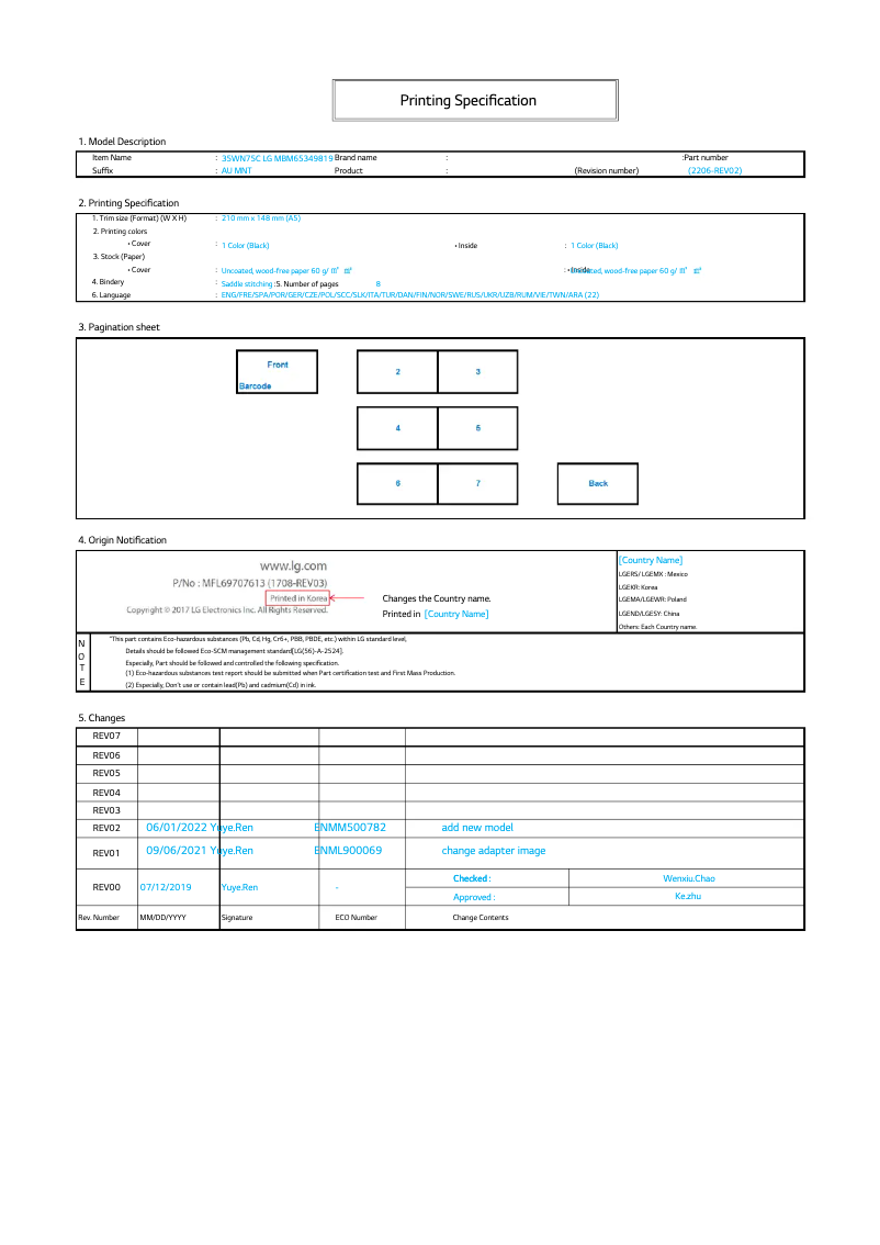 Página nº 1 - Guía de instalación LG 35WN75CN