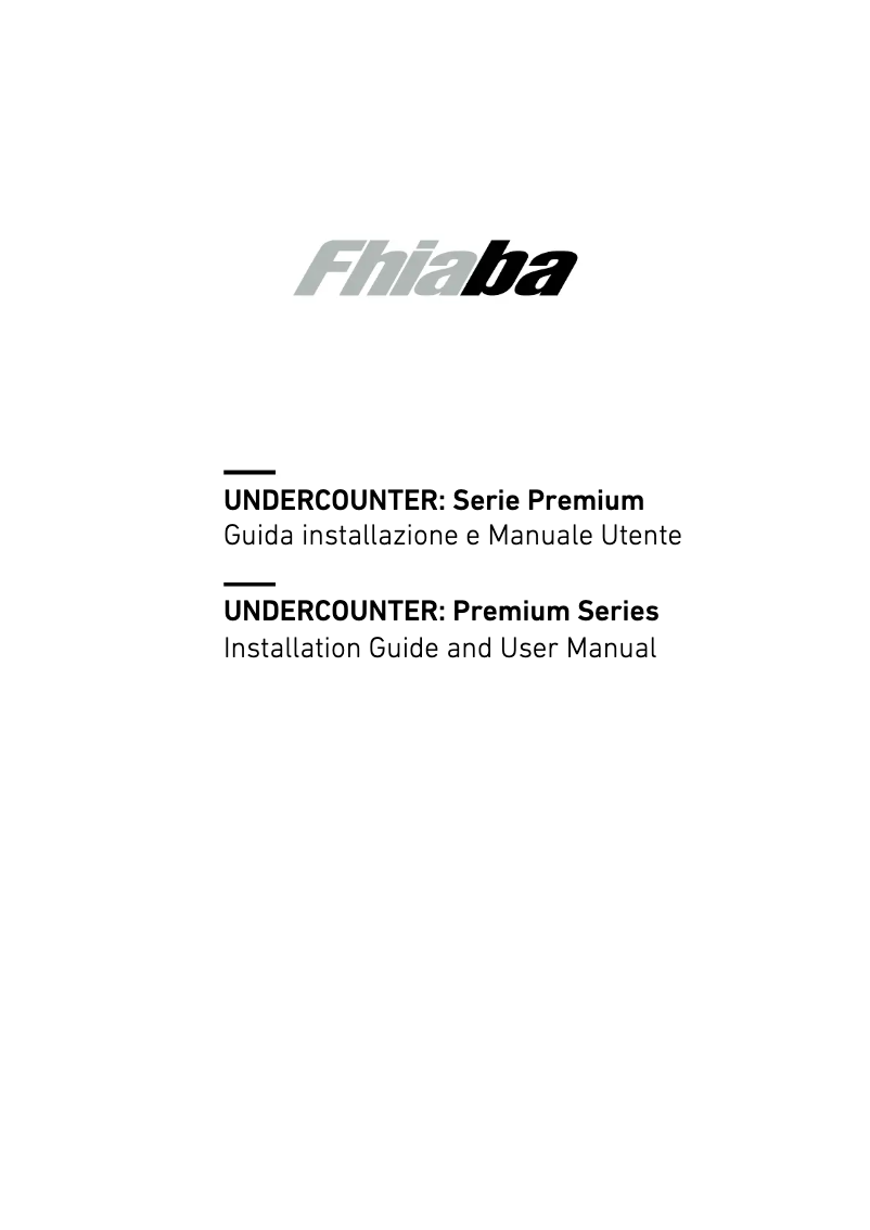 Página 1 del manual Manual de usuario Fhiaba UCW601TPO