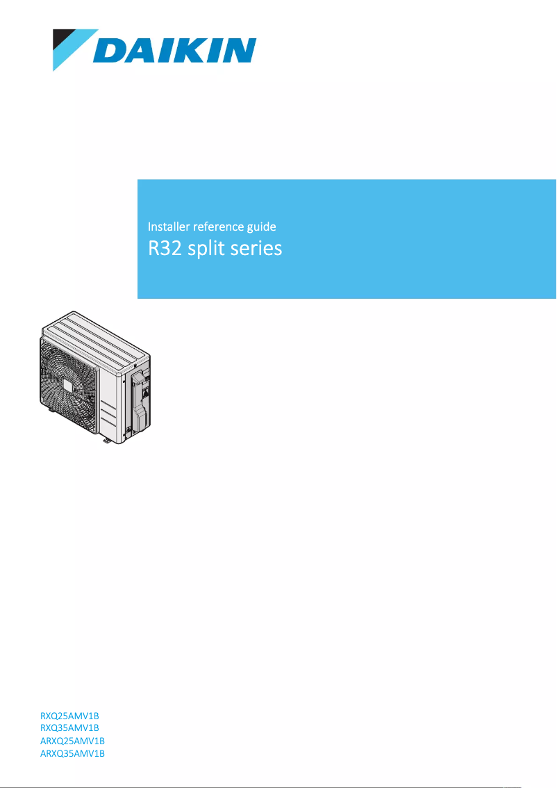 Página nº 1 - Manual de usuario Daikin ARXQ25AMV1B