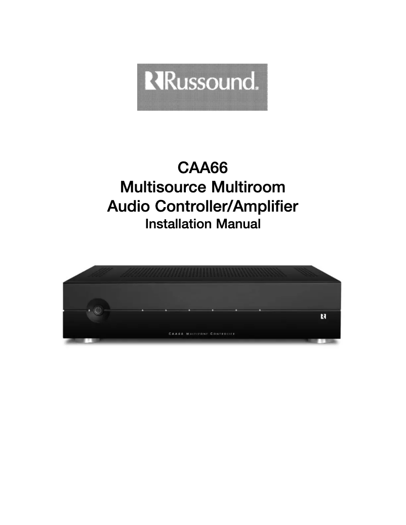 Imagen de la primera página del manual del dispositivo CAA66