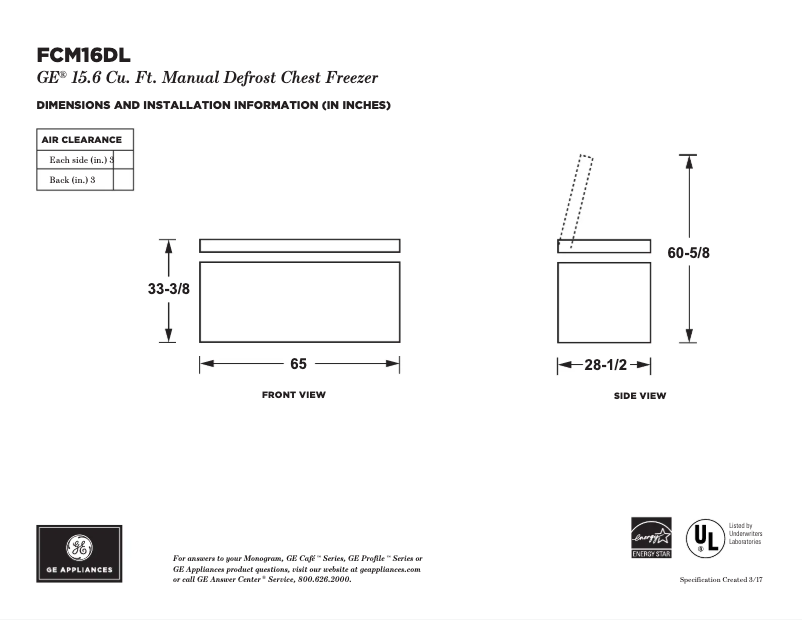 Imagen de la primera página del manual del dispositivo FCM16DLWW