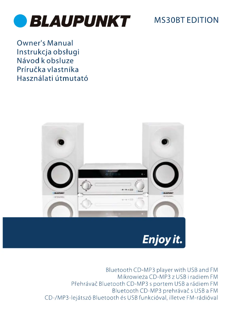 Imagen de la primera página del manual del dispositivo MS30BT